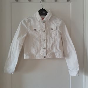White jeans jacket